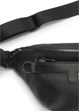 Load image into Gallery viewer, Hugo Men's Leather Cross Body Bag Nesh-R Bumbag Zip Black