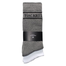 Load image into Gallery viewer, Hackett London Men's Cushioned Sport Socks 2 Pack/One Size - White & Charcoal