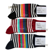 Load image into Gallery viewer, Paul Smith Men 3 Pack Socks 'Will Stripe' Made In Italy One Size