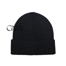 Load image into Gallery viewer, Hugo Boss Men's Fold Over Knitted Beanie "Fati-O", Black, One Size