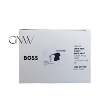 Load image into Gallery viewer, Boss Men's Crew Neck Short Sleeve Pure Cotton T Shirt 3 Pack Black/Navy/White