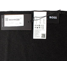 Load image into Gallery viewer, Boss Men's Cable Knitted Wool Blend Scarf, Black 'Albas_O_Badge'