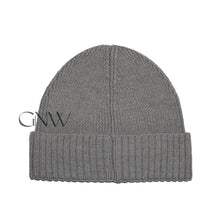 Load image into Gallery viewer, Hugo Boss Men's Fold Over Knitted Beanie "Fati-O", Grey, One Size