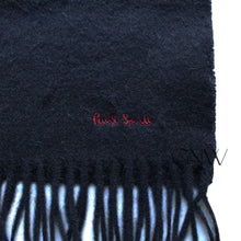 Load image into Gallery viewer, Paul Smith Men's/ Unisex Plain Pure Wool Scarf Dark Blue