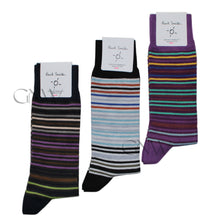 Load image into Gallery viewer, Paul Smith Men 3 Pack Socks 'Gavin Stripe' Made In Italy One Size