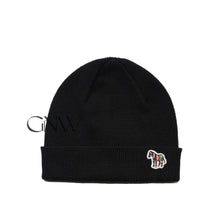 Load image into Gallery viewer, Paul Smith Men's Zebra Knitted Merino Wool Beanie Black Made In Scotland