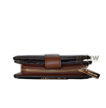 Load image into Gallery viewer, Michael Kors JET-SET Travel Purse/ Wallet - MK Print Brown