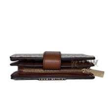 Load image into Gallery viewer, Michael Kors JET-SET travel purse/ wallet - MK Print Vanilla