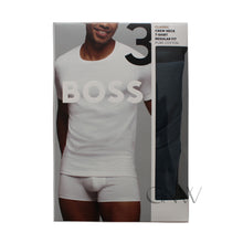 Load image into Gallery viewer, Boss Men's Plain Crew Neck Short Sleeve Pure Cotton T Shirt 3 Pack