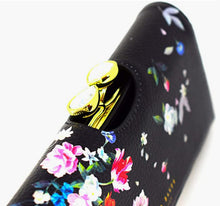 Load image into Gallery viewer, TED BAKER WOMEN'S TEAR DROP BOBBLE FLORAL LEATHER PURSE 'BBLANCH'
