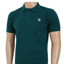 Load image into Gallery viewer, Paul Smith Men Zebra Polo T-shirt  Green Regular Fit Organic Cotton