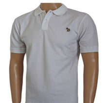 Load image into Gallery viewer, Paul Smith Men Zebra Polo T-shirt Regular Fit Organic Cotton - White