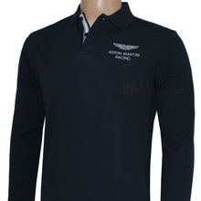 Load image into Gallery viewer, Hackett Men Aston Martin Racing Tip Collar LS Polo Stretchy Fit