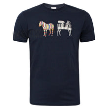 Load image into Gallery viewer, Paul Smith Men T-Shirt Jazzy Zebra Organic Cotton Navy