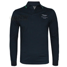 Load image into Gallery viewer, Hackett Men Aston Martin Racing Tip Collar LS Polo Stretchy Fit