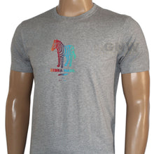 Load image into Gallery viewer, Paul Smith Men's T Shirt Multi-Coloured Zebra Grey