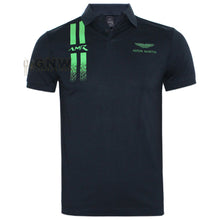 Load image into Gallery viewer, Hackett Men Aston Martin Racing Stripes Polo Shirt - Slim Fit - Navy
