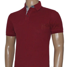 Load image into Gallery viewer, Hackett Men Mix Woven Trim Polo Shirt Slim Fit Port