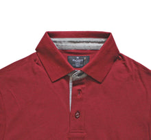 Load image into Gallery viewer, Hackett Men Mix Woven Trim Polo Shirt Slim Fit Port
