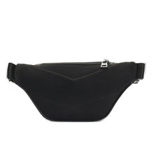 Load image into Gallery viewer, Hugo Men's Leather Cross Body Bag Nesh-R Bumbag Zip Black
