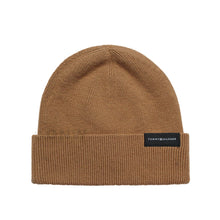 Load image into Gallery viewer, Tommy Hilfiger Uptown Wool Knitted Beanie Hat One Size - Camel
