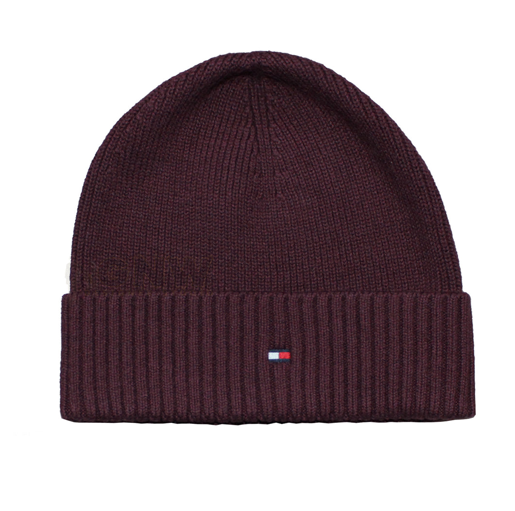 Tommy Hilfiger Men Cable Knitted Beanie Hat Cotton/Cashmere One Size