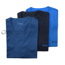 Load image into Gallery viewer, Boss Men&#39;s Plain Crew Neck Short Sleeve Soft Cotton T Shirt 3 Pack
