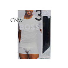 Load image into Gallery viewer, Boss Men&#39;s Plain Crew Neck Short Sleeve Soft Cotton T Shirt 3 Pack
