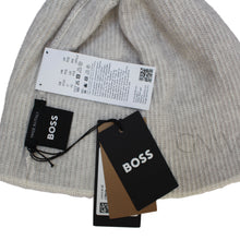 Load image into Gallery viewer, Boss Men&#39;s Knitted Beanie/ Skull Lamico Hat Made In Italy Open White
