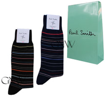 Load image into Gallery viewer, Paul Smith Men 2 Pack Socks &#39;Pencil&#39; Made In Italy One Size
