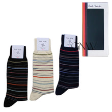 Load image into Gallery viewer, Paul Smith Men 3 Pack Socks &#39;Pencil&#39; Made In Italy One Size
