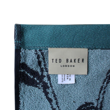 Load image into Gallery viewer, Ted Baker Unisex Botanical Birds Reversible Bath Towel Luxury Cotton, 70cm x 130cm, Navy

