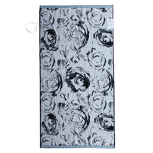 Load image into Gallery viewer, Ted Baker Unisex Roses Reversible Bath Towel Luxury Cotton, 70cm x 130cm, Navy
