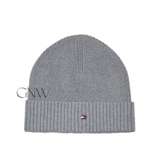 Load image into Gallery viewer, Tommy Hilfiger Cotton/Cashmere Knitted Beanie Hat - Grey
