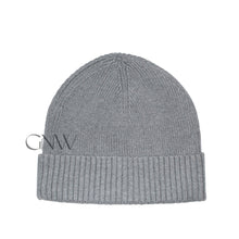 Load image into Gallery viewer, Tommy Hilfiger Cotton/Cashmere Knitted Beanie Hat - Grey

