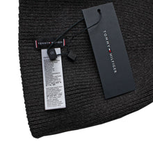 Load image into Gallery viewer, Tommy Hilfiger Cotton/Cashmere Knitted Beanie Hat - Charcoal
