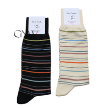 Load image into Gallery viewer, Paul Smith Men 2 Pack Socks 'Pencil Stripe' Made In Italy One Size
