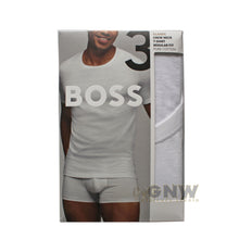 Load image into Gallery viewer, Hugo Boss Men Crew Neck Logo T Shirt 3 PACK (Black/Navy/White)
