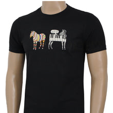 Load image into Gallery viewer, Paul Smith Men T-Shirt Jazzy Zebra Organic Cotton Black
