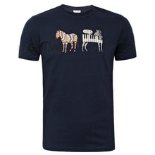 Load image into Gallery viewer, Paul Smith Men T-Shirt Jazzy Zebra Organic Cotton Navy
