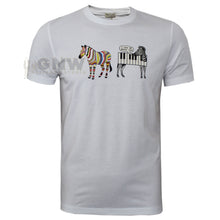 Load image into Gallery viewer, Paul Smith Men T-Shirt Jazzy Zebra Organic Cotton White
