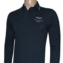 Load image into Gallery viewer, Hackett Men Aston Martin Racing Tip Collar LS Polo Stretchy Fit
